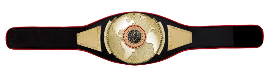 WRESTLING CHAMPIONSHIP BELT PROGLOBE/G/WRESTGEMG - AVAILABLE IN 6+ COLOURS